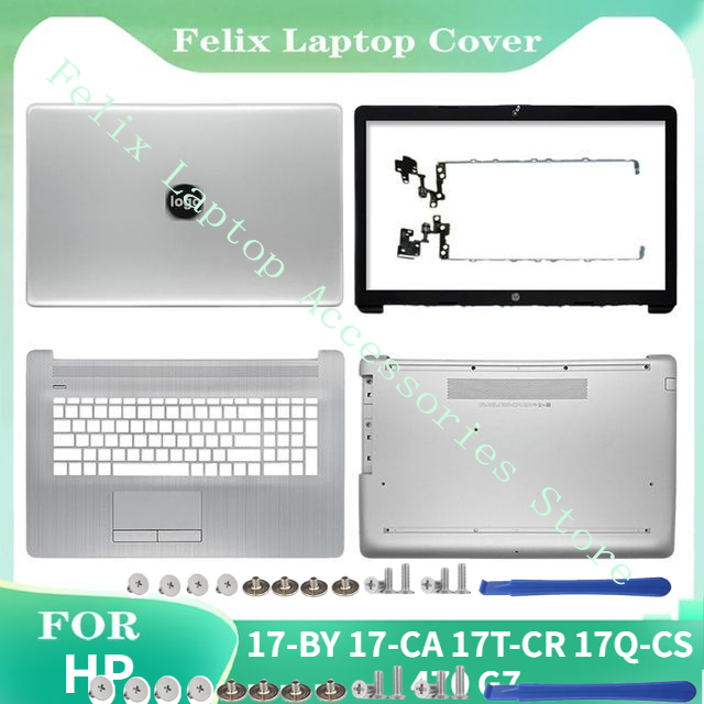 New Laptop Case For HP 17-BY 17-CA 17T-CR 17Q-CS 470 G7 LCD Back Cover/Front Bezel/Palmrest /Bottom Case/Hinge L22504-001 Sier f450b