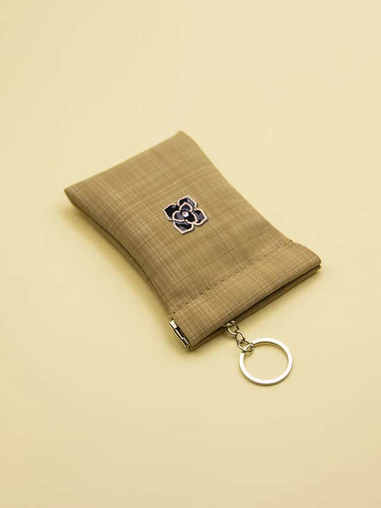 Key Wallets - Scratch-Resistant PU Coin Store Decor Multilayered Realism with Pearls dab84