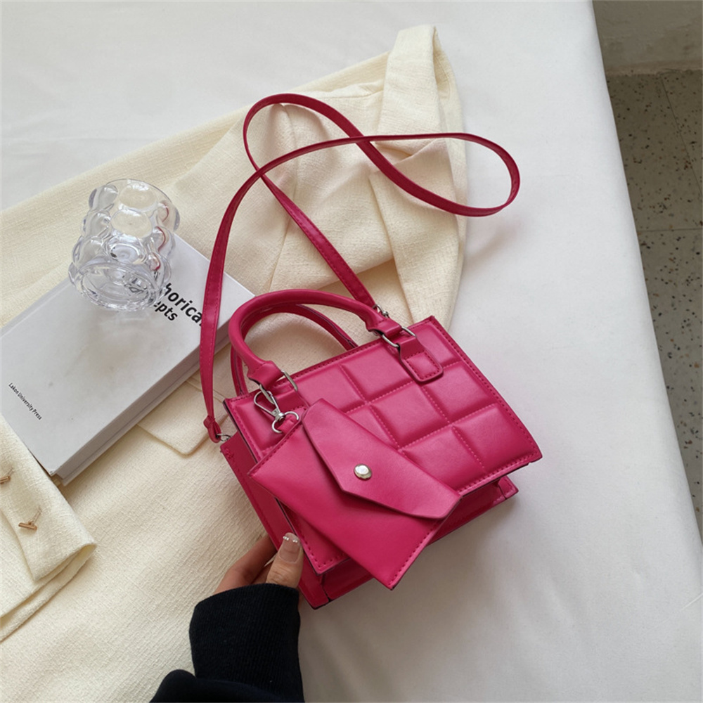 Ladies Shoulder Bag Women Handbags Female Zipper Messenger Bag Solid Color Handbag Girls Crossbody Bags with Small Purse