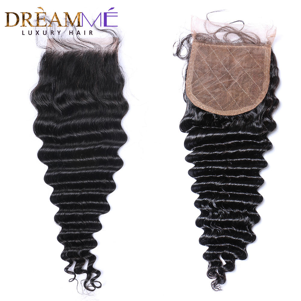 Brailian Virgin Human Hair Deep Curly Hair Extensions 3 Bundles With 13x4 4x4 Silk Base Lace Frontal Closure Natural Hairline 2022b