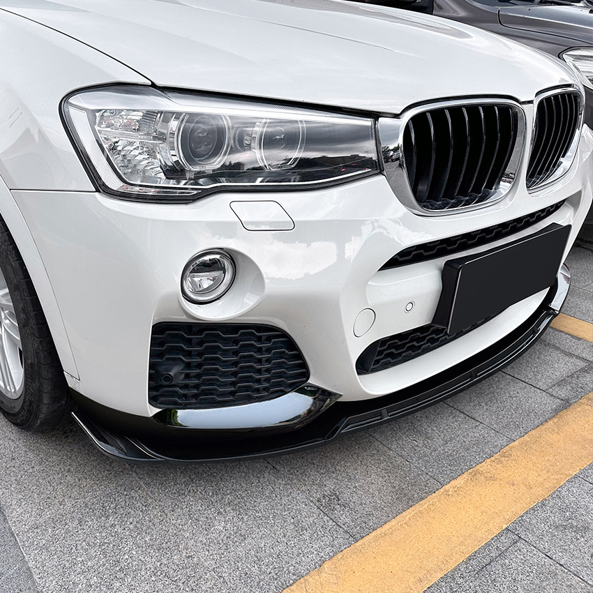 Car Front Lower Lip Splitter Diffuser Body Kit For X3 F25 X4 F26 LCI M Sport 2014 2015 2016 2017 Spoiler Bumper Guard