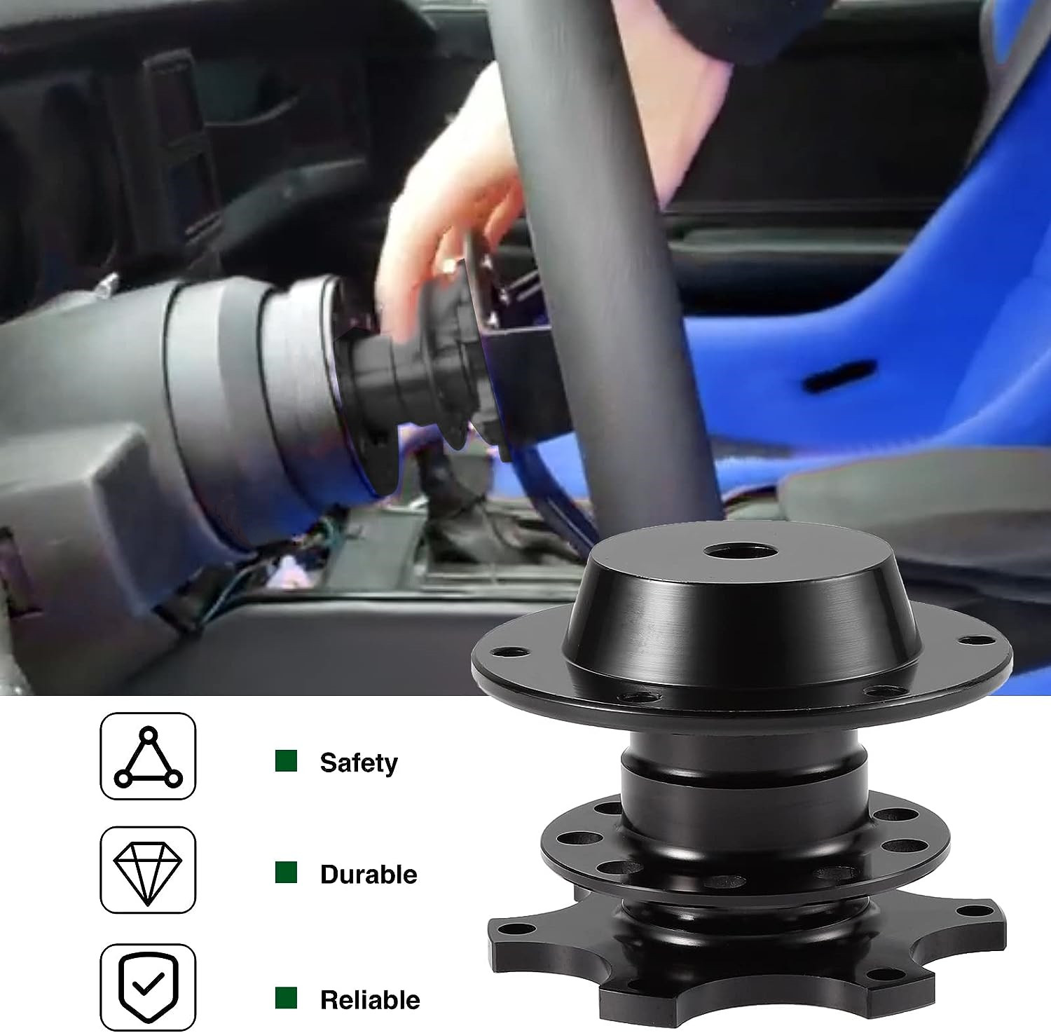 Aluminum Racing Quick Release Kit Adapter For hole Steering Wheel Hub Universal 6 Colors