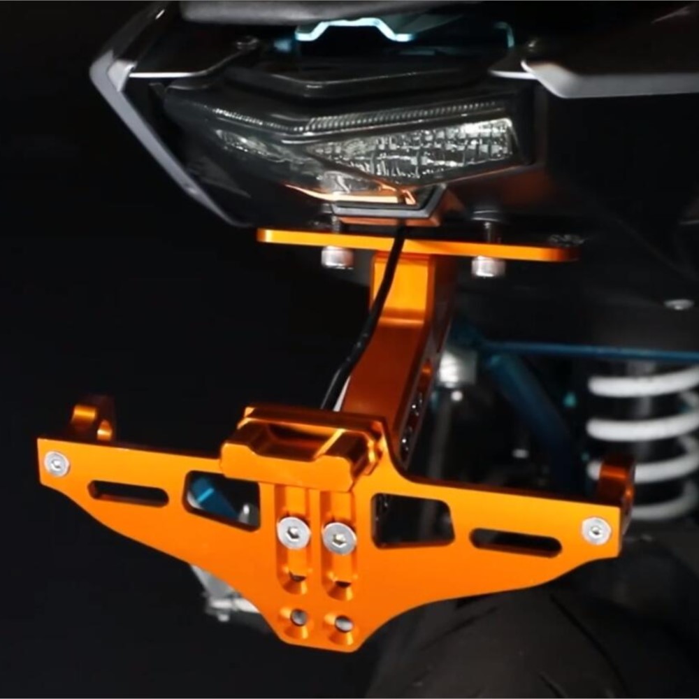 FOR Keeway RKF 125 150 RKF 125 RKF 150 Hurricane 50 Vieste 300 Rks200 Motorcycle Angle License Number Plate Frame Holder Bracket