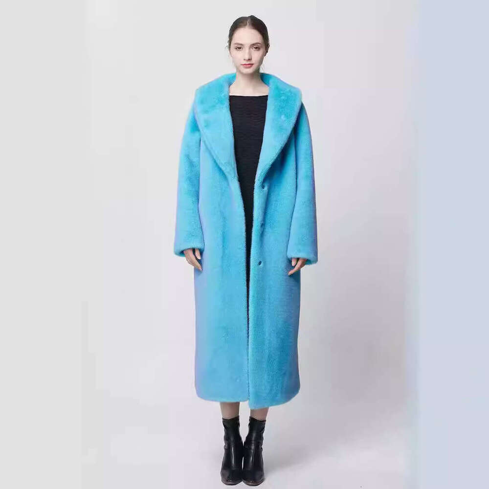 shanshi fur coat women Straight imitation environmentally friendly coat gold mink fake fur women's new style