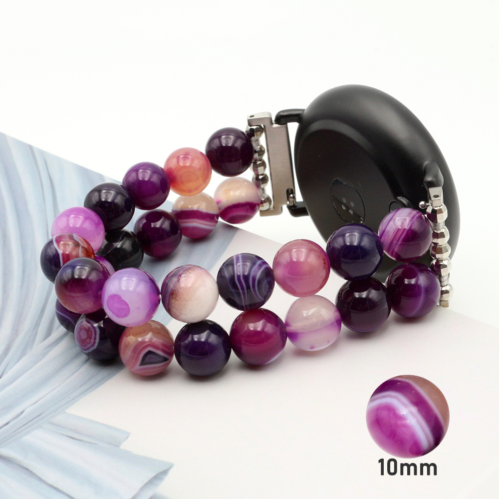 Beaded Bracelet for Amazfit GTS mini e GTR mm Bip pro Agate Strap Jewelry Wrist Band 5