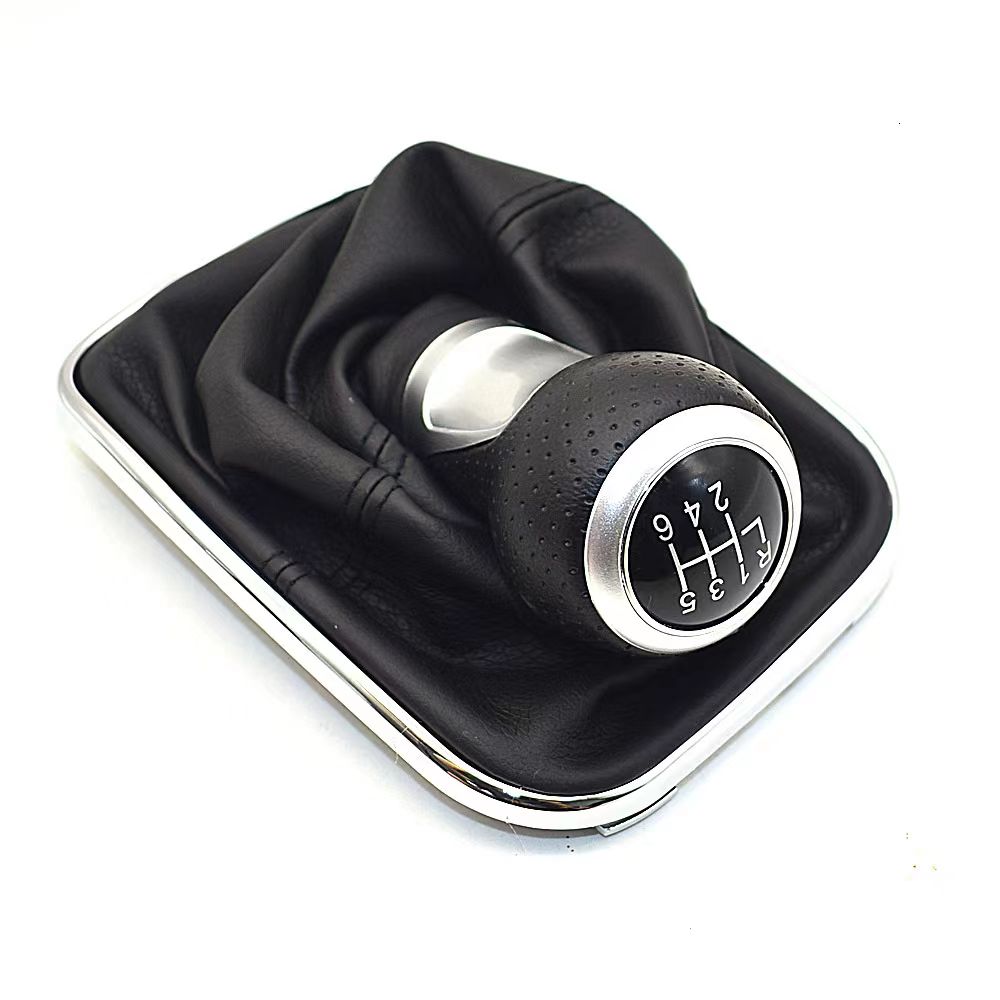 New Car 5/6 Speed 12mm Gear Shift Knob Lever Shifter Gaiter Boot for VW Golf Bora Jetta GTi 4 Interior Accessories b12a9