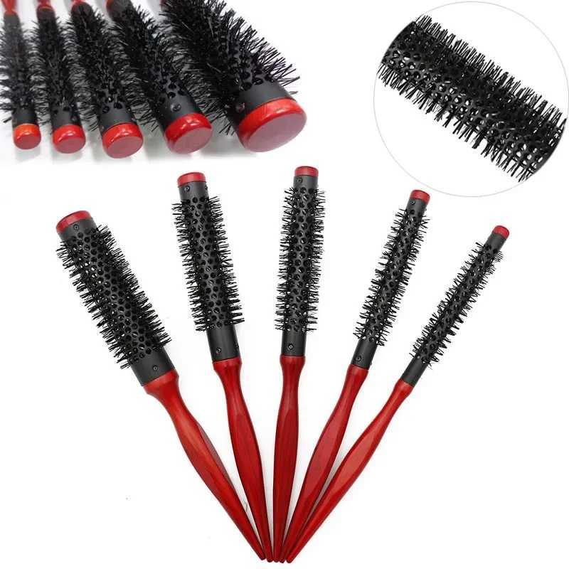 Professional anti-static curling hair comb bristle curling hair brush curling hair brush beauty salon barber curling iron W241112