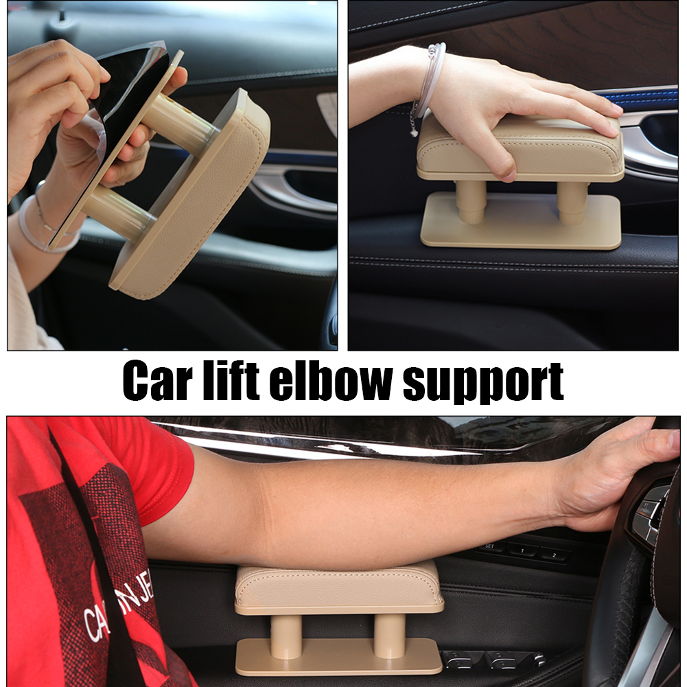 Universal Car Armrest Box Adjustable Height Armrests Pad Auto Rest Extender Driver Arm Elbow Support Supplies