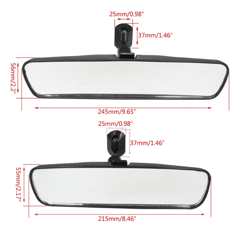 8/10Inch Assisting Large Clear Anti-glare Proof Angle Panoramic Car Interior Rear View Mirror