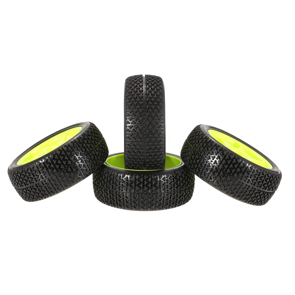 RC 1/8 Off-Road Car By Truck Tires 112MM Rubber Tyre Plastic Wheel Rim Hex Adapter 17MM for 811 8sc 94885 84-801