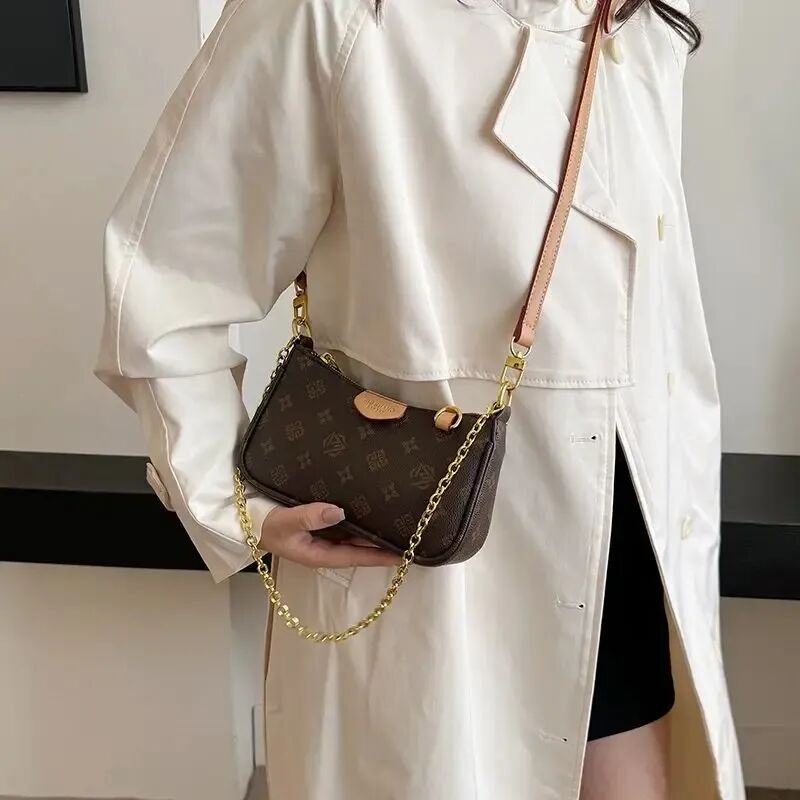 Easy Pouch On Strap Underarm Designer Shoulder Bags Fashion Women's Mahjong Chain Leatherwear Versatile urious Printed Lettering Old wer Bag 5A 10A LAA