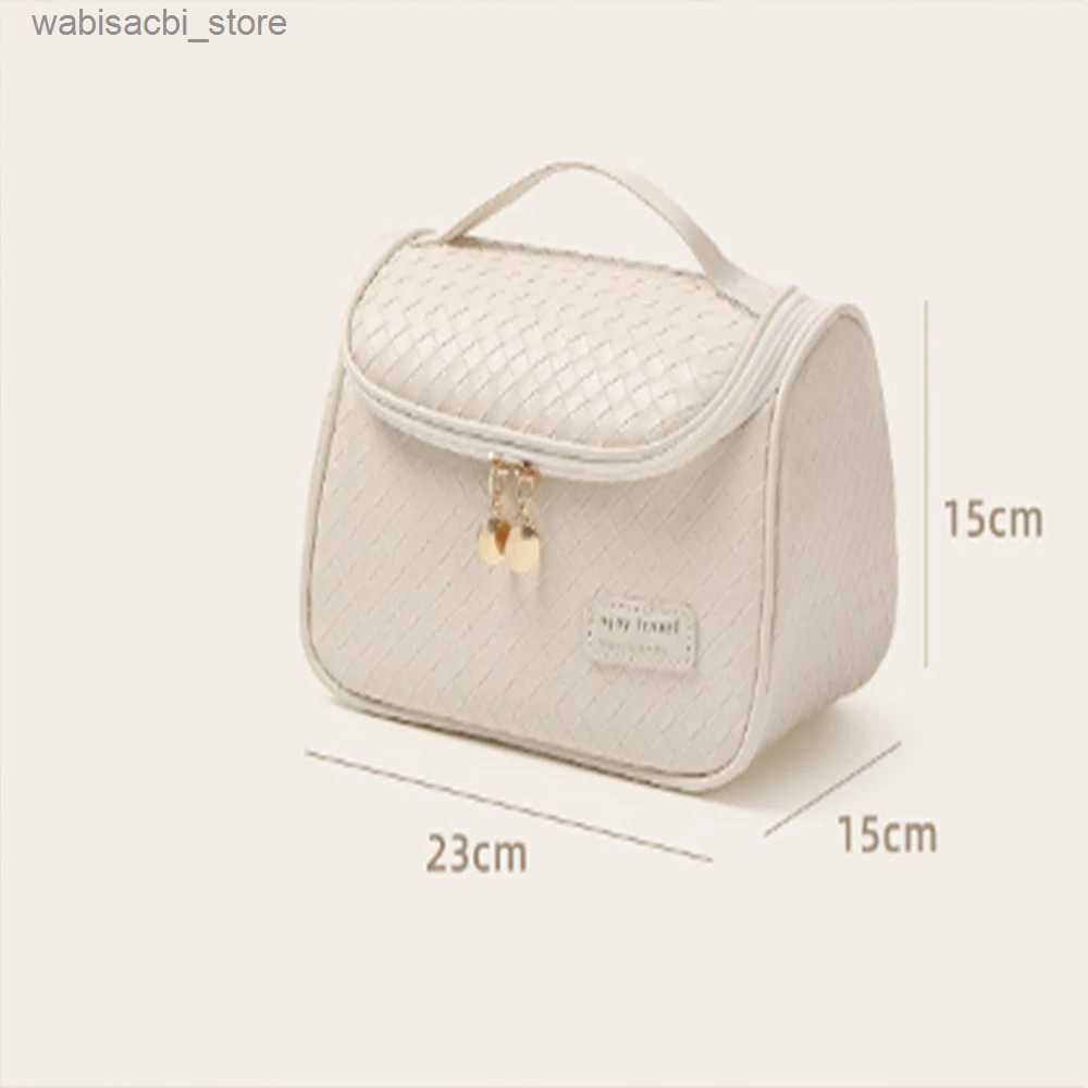 Cosmetic Bags Women Pu Makeup Bag Traveling Cosmetic BagToiletry Bag Skincare Products Organizer Toiletries Storage Case L49
