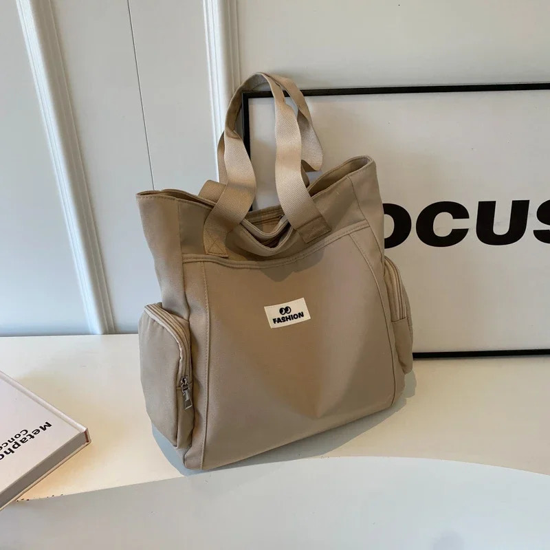 Sewing thread canvas zipper womens handbag Commuting selling womens shoulder bag free delivery Bolso Mujer 241111