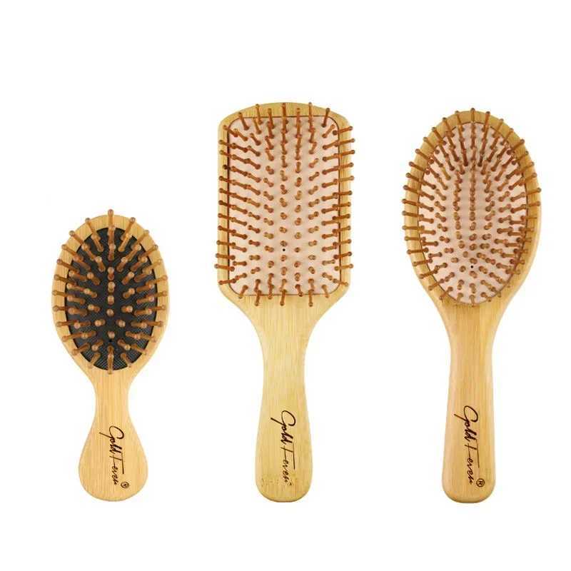 Natural bamboo blade hair brush comb improves hair growth air cushion comb is used for scalp massage anti-static no hair tangling comb W241112