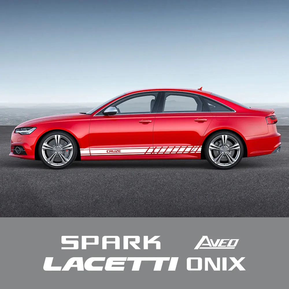 2PCS Car Sticker For Chevrolet BOLT Cavalier Colorado Corvette Cruze Equinox Lacetti Onix Orlando Sierado Spark Suburban Tahoe