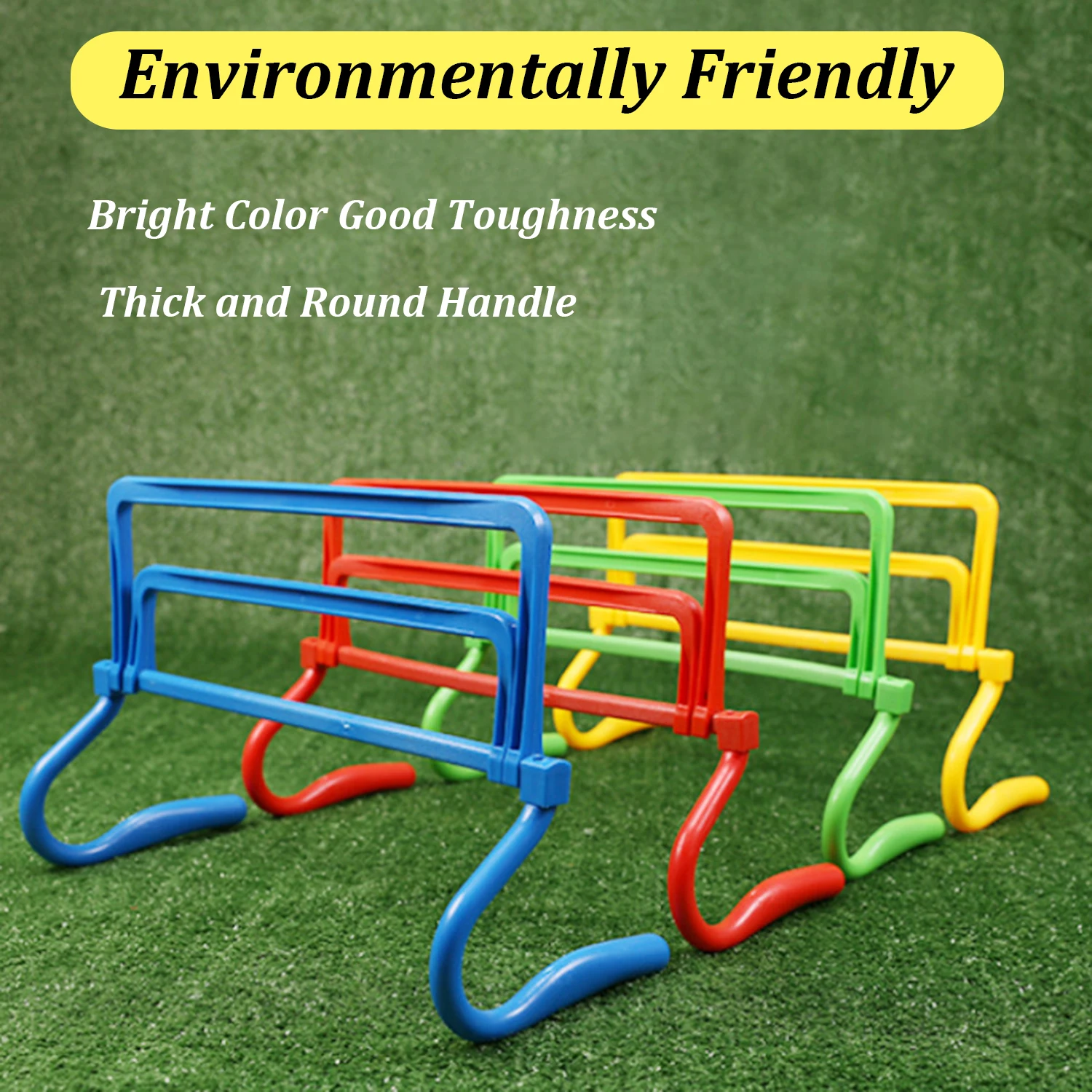 Adjustable Height Hurdle Foldable Soccer Obstacle Racks for Agility Speed Training Soccer Equipment Outdoor Exercise Ladder Rack