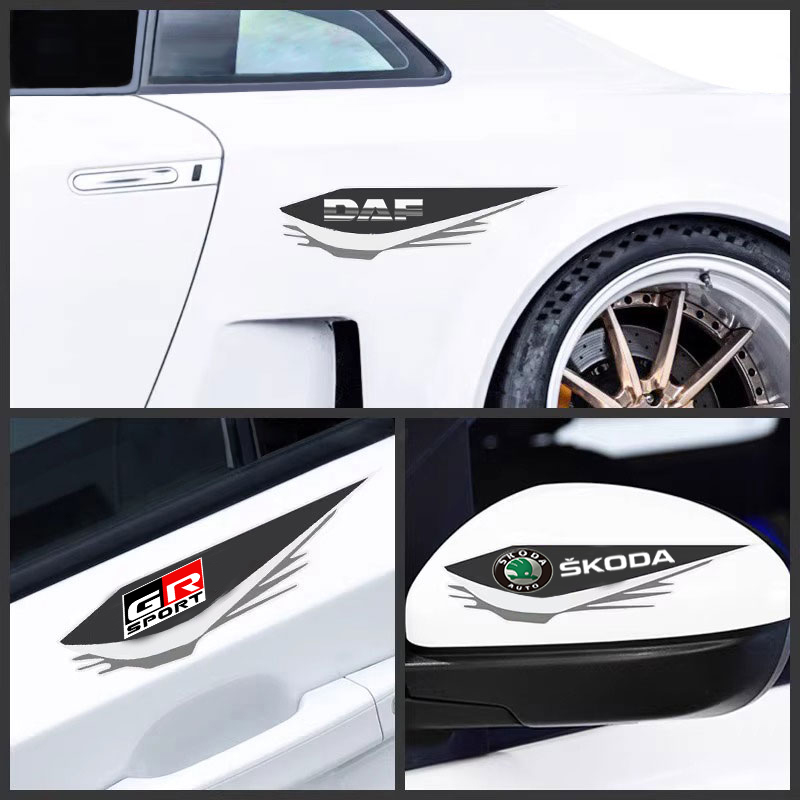 Car are waterproof, sun proof, 3D three-dimensional stickers with scratches to block car labels multiple models Sticker