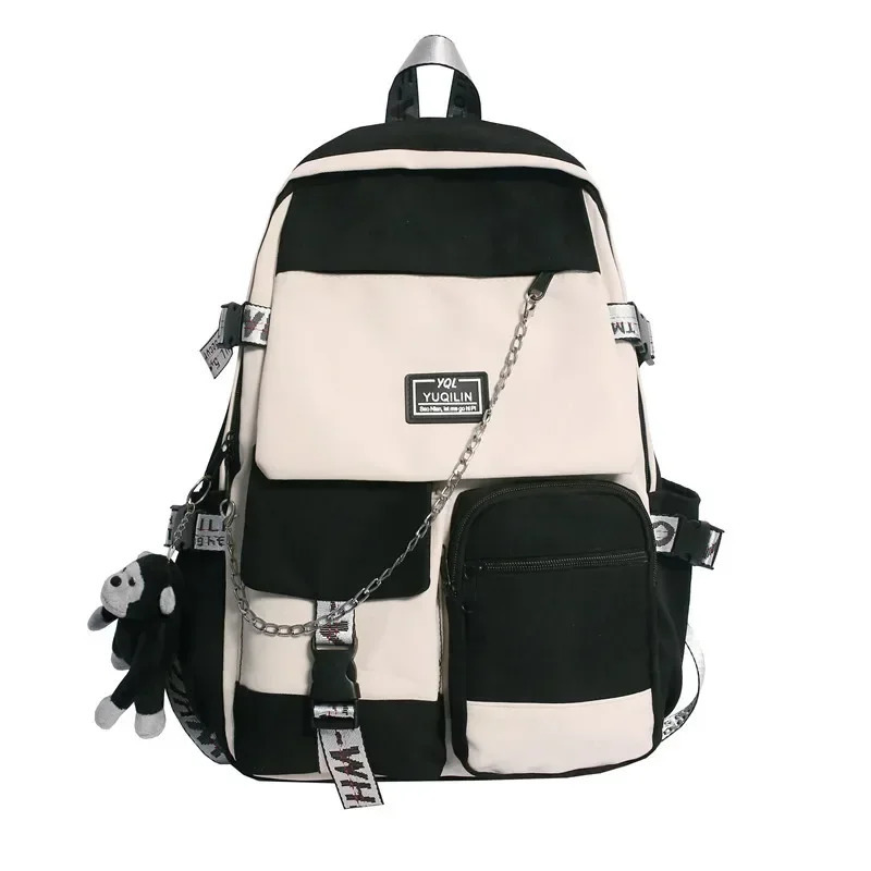 Fashion Schoolbag Computer Bag Female School Backpack Female Student Backpack Large Capacity Fashion Backpack 241111