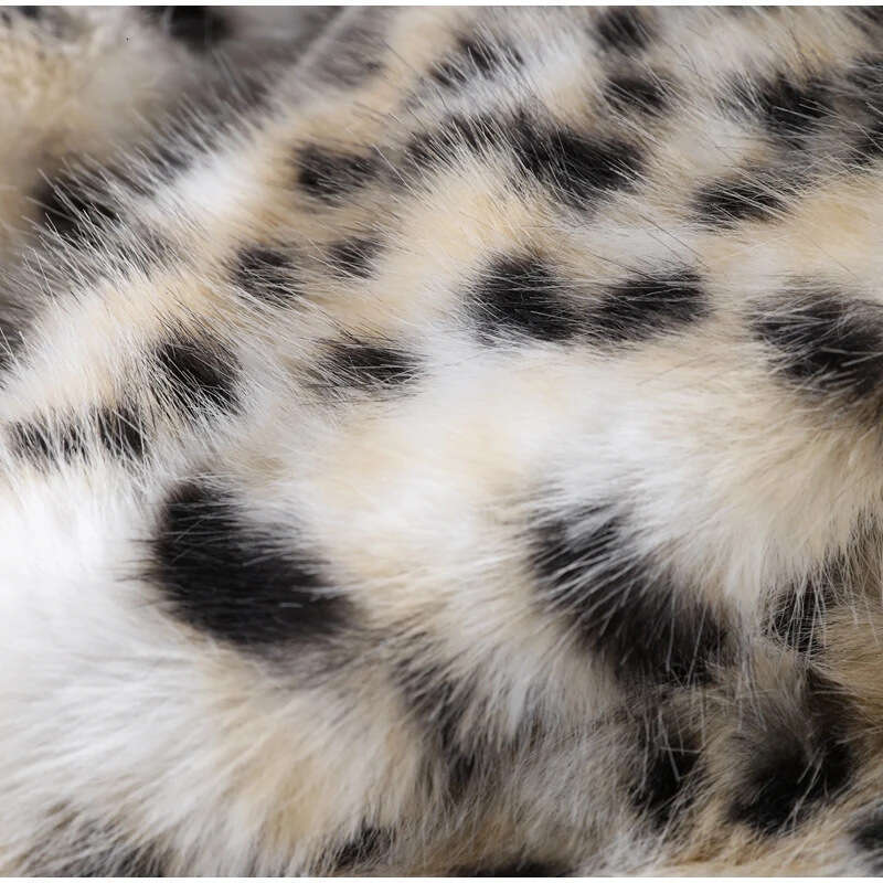 shanshi fur coat women autumn women's with elegant temperament leopard print faux fur long coat for women