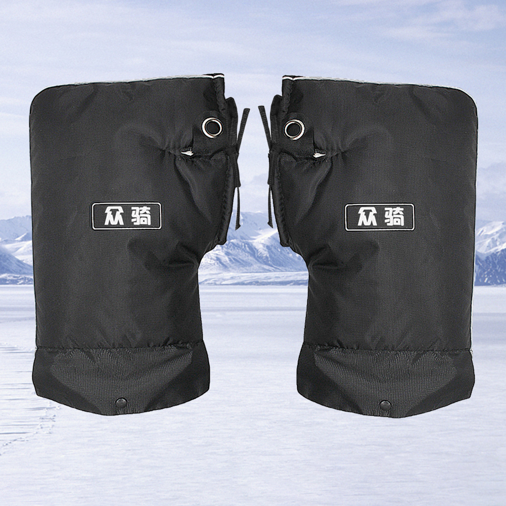 Winter Motorcycle Gloves Waterproof Motorcycle Handlebar Muffs Windproof Warm Thermal Gloves Thickened Handle Bar Cover Soft