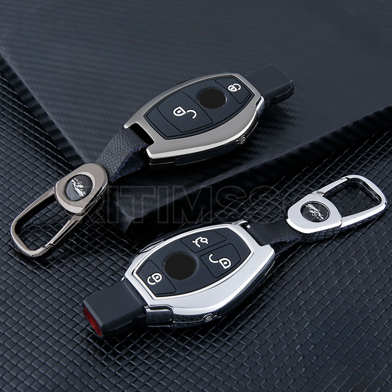 2/3 Buttons Car Remote Key Case Cover Shell Fob for Mercedes Benz A B G R Class GLA GLK W176 W204 W251 W463 CAR Accessories 3c9ab