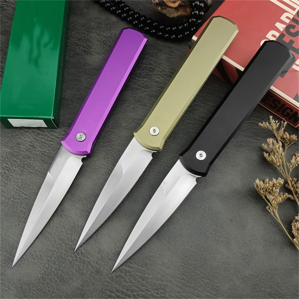Tactical 920 Godfather Assisted Folding Knife Bead Blasted Plain Blade Aluminum Handles Outdoor Hunting Knives EDC Defense Camping Tool 3407 5201 5101