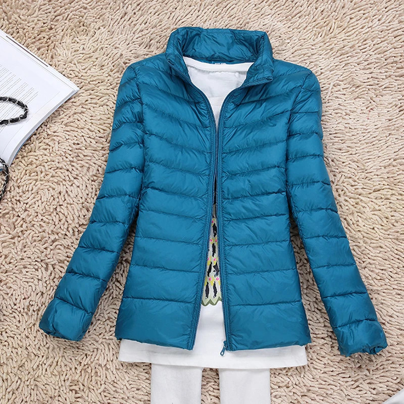 0-10 womens winter jacket autumn ultra light down jacket womens ultra-thin inflatable jacket portable jacket windproof down jacket 241112