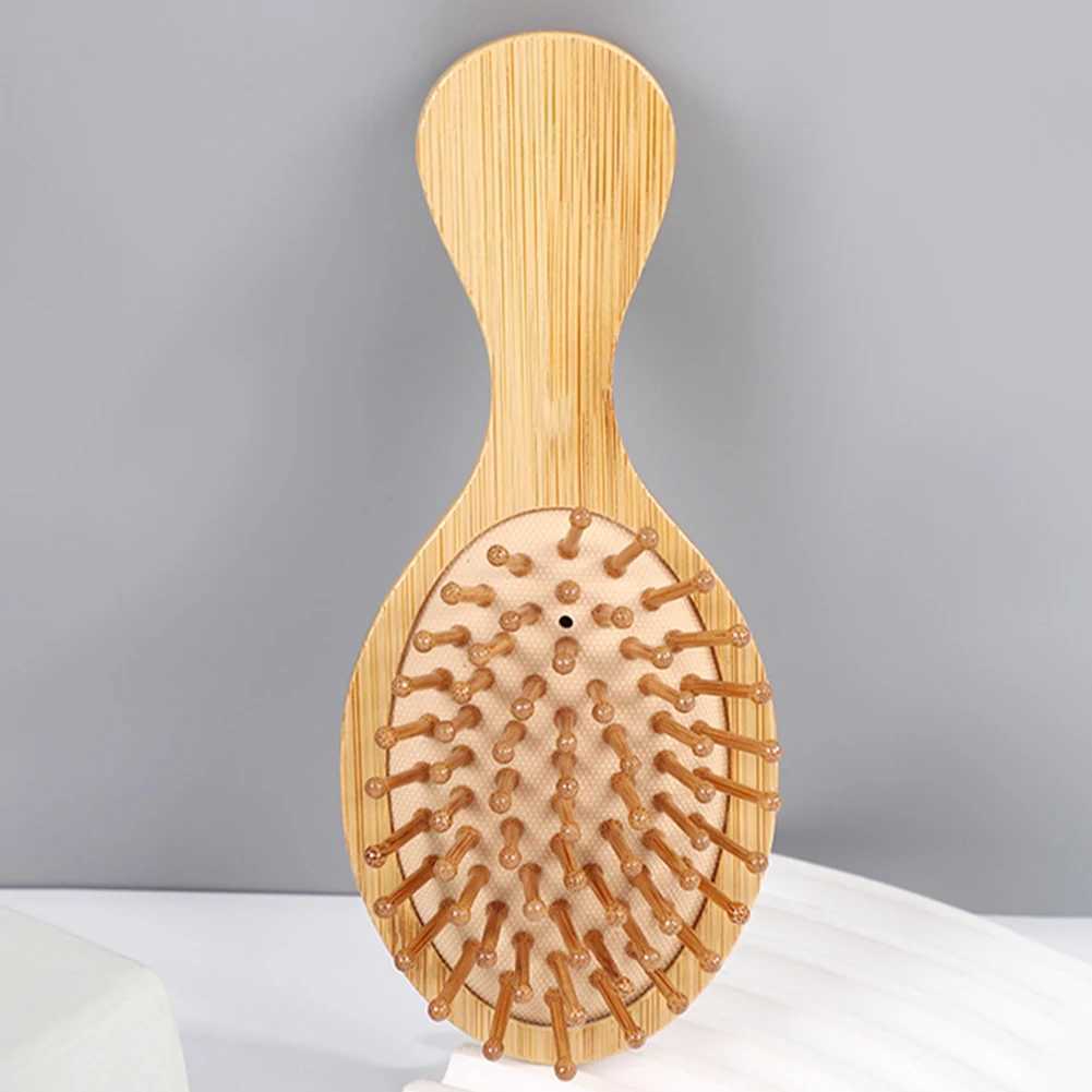 Bamboo Mini Airbag Comb Anti static Air Mat Hair Brush Reduce Hair Loss Care Styling Comb Female Styling Tool W241112