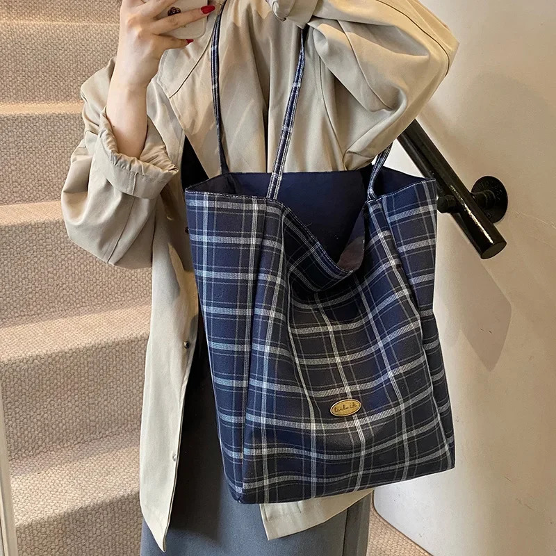 Leopard Print large capacity shopping canvas bag for women Korean lazy shoulder bag commuting handbag 241111