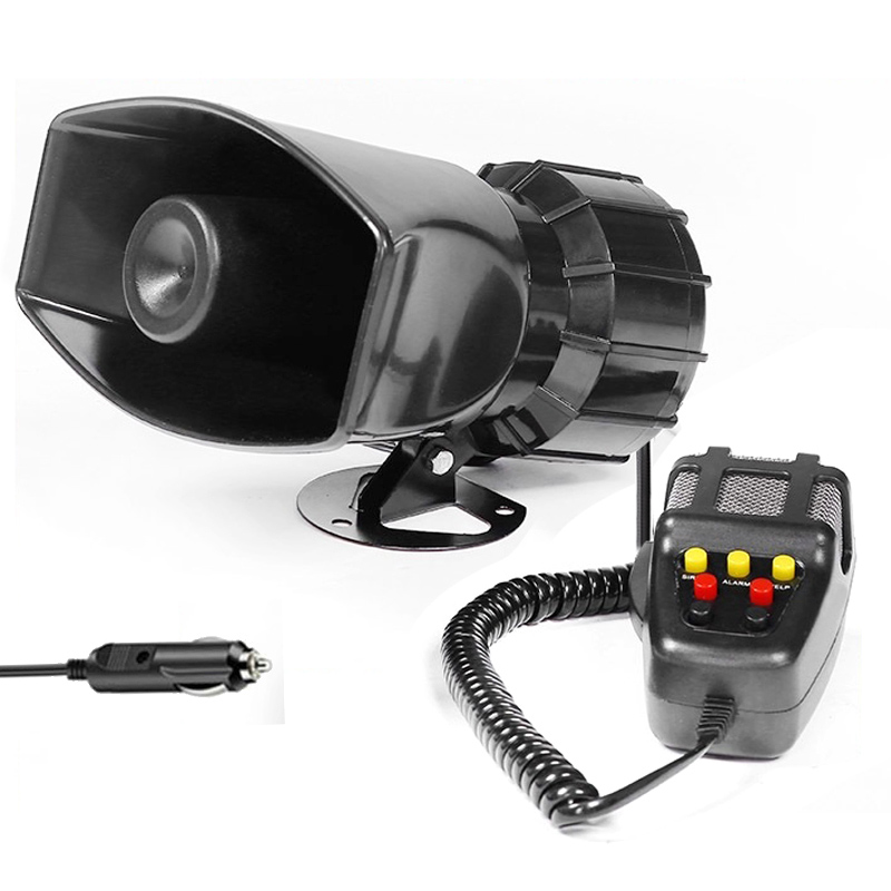 Mic PA System Emergency Amplifier Hooter 12V 100W Police Siren Air Horn Megaphone Tone Car Horn Car Warning Alarm Speakers Loud f7d95 5 a72e9