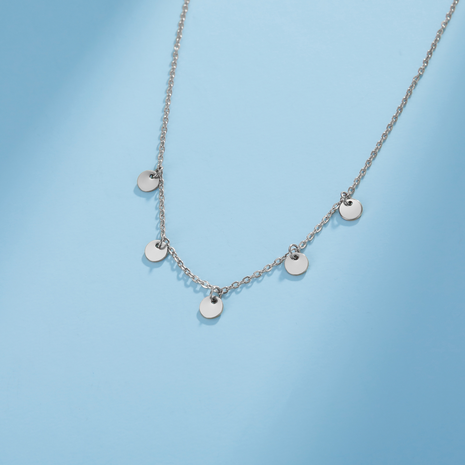 Skyrim Korean Round Circle Pendants Choker Necklace Women Girls Minimalist Neck Chains Geometric Trendy Jewelry Birthday Gift 08ff6 5 89714