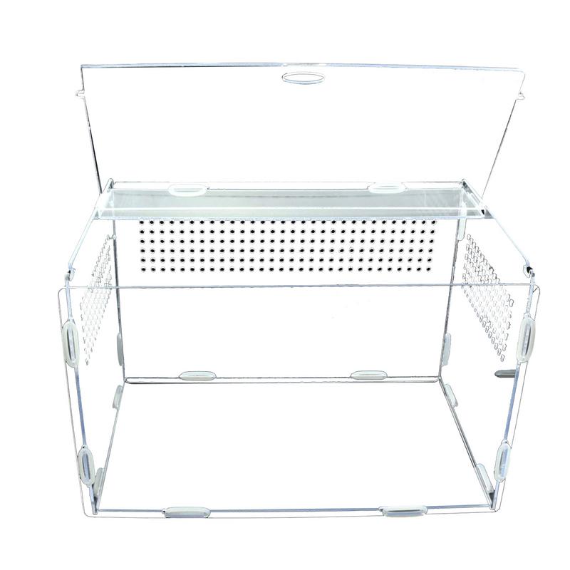 Reptile Breeding Box Acrylic Spider Lizard Scorpion Acrylic Transparent Insect Breathable Terrarium Food Feeding Container