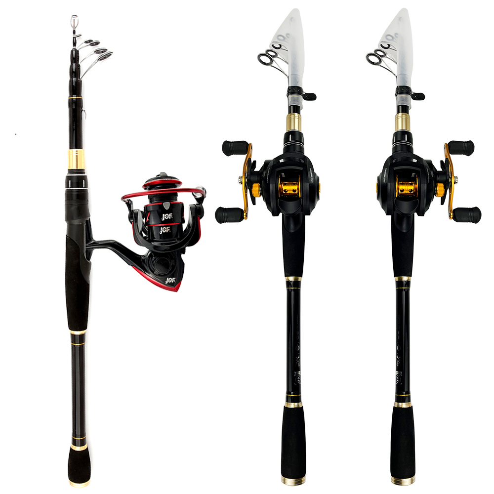 GHOTDA Baitcaster Combo Fishing Rod and Reel Set 5.5:1/7.2:1 Gear Ratio Reels 1.6-2.4m Fishing Rods for Freshwater Bass Fishing