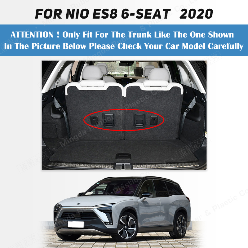 Auto Full Coverage Trunk Mat For NIO ES8 6/7-Seat 2020 Car Boot Cover Pad Cargo Liner Interior Protector Accessories b4235