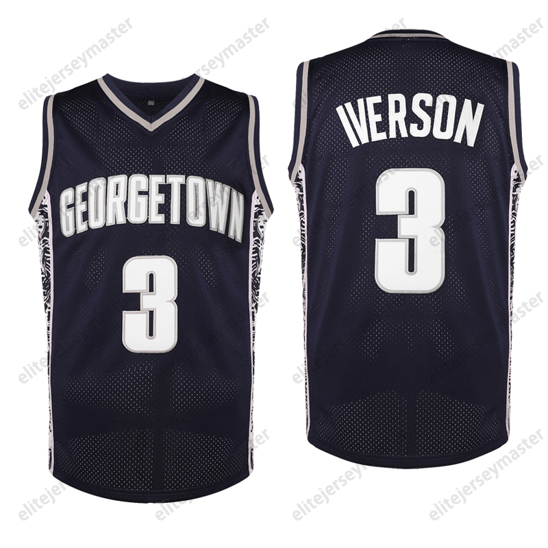 3 Iverson Basketball Jerseys Double Stitched Personalized Name Number comfortable and breathable sports basketball tops