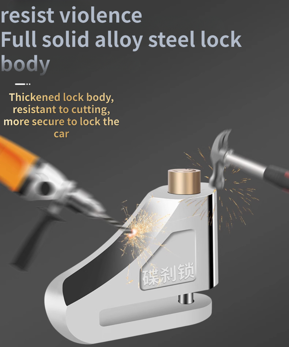Motorcycle Scooter Wheel Padlocks, Disc Brake Locks, Hub Padlocks, Bicycle Electric Vehicle Safety Accessories Motorcycle Lock 98c7b