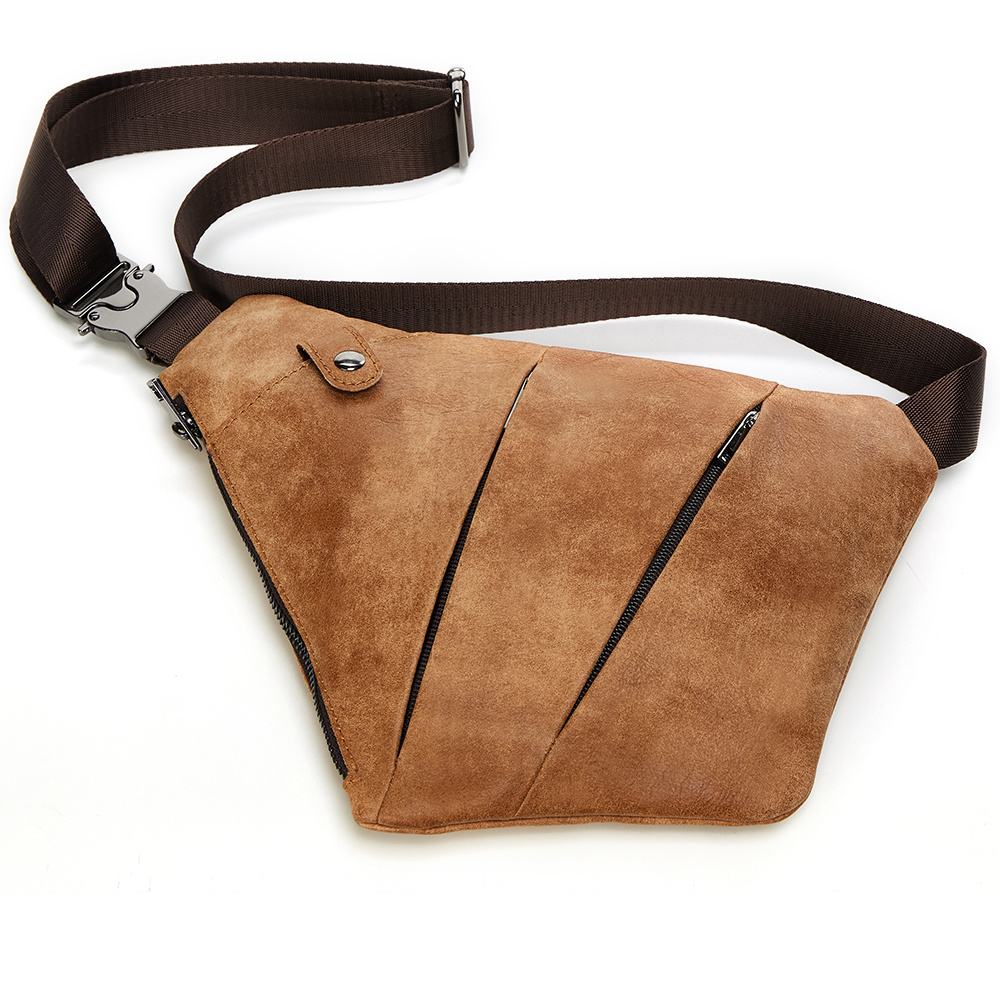 Bag Anti-Theft Men Genuine Leather Messenger Shoulder s For New Chest Pack Vintage Crossbody Motorcycle 9921e