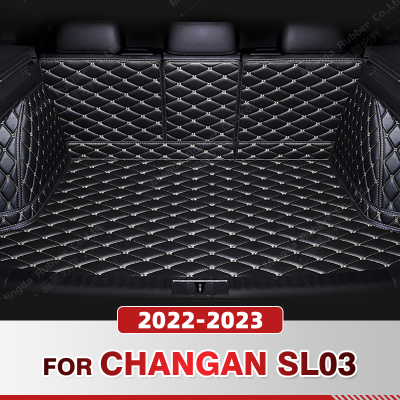 Auto Full Coverage Trunk Mat For Changan SL03 2022 2023 Anti-Dirty Car Boot Cover Pad Cargo Liner Interior Protector Accessories f6ccb