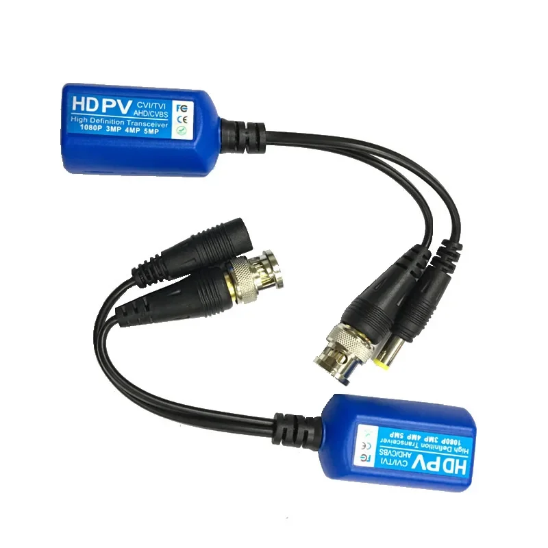 For 2MP 3MP 4MP Anpwoo 215PV 200M Range For HD CVI/AHD/TVI Twisted BNC CCTV Passive Transceivers Cat5 CCTV UTP Video Balun IPC