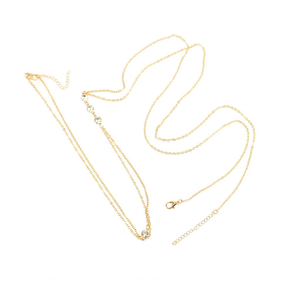 Bikini Body Chain Attractive Women Cross Bikini Chest Body Chain Geometric Bikini Belly Chain