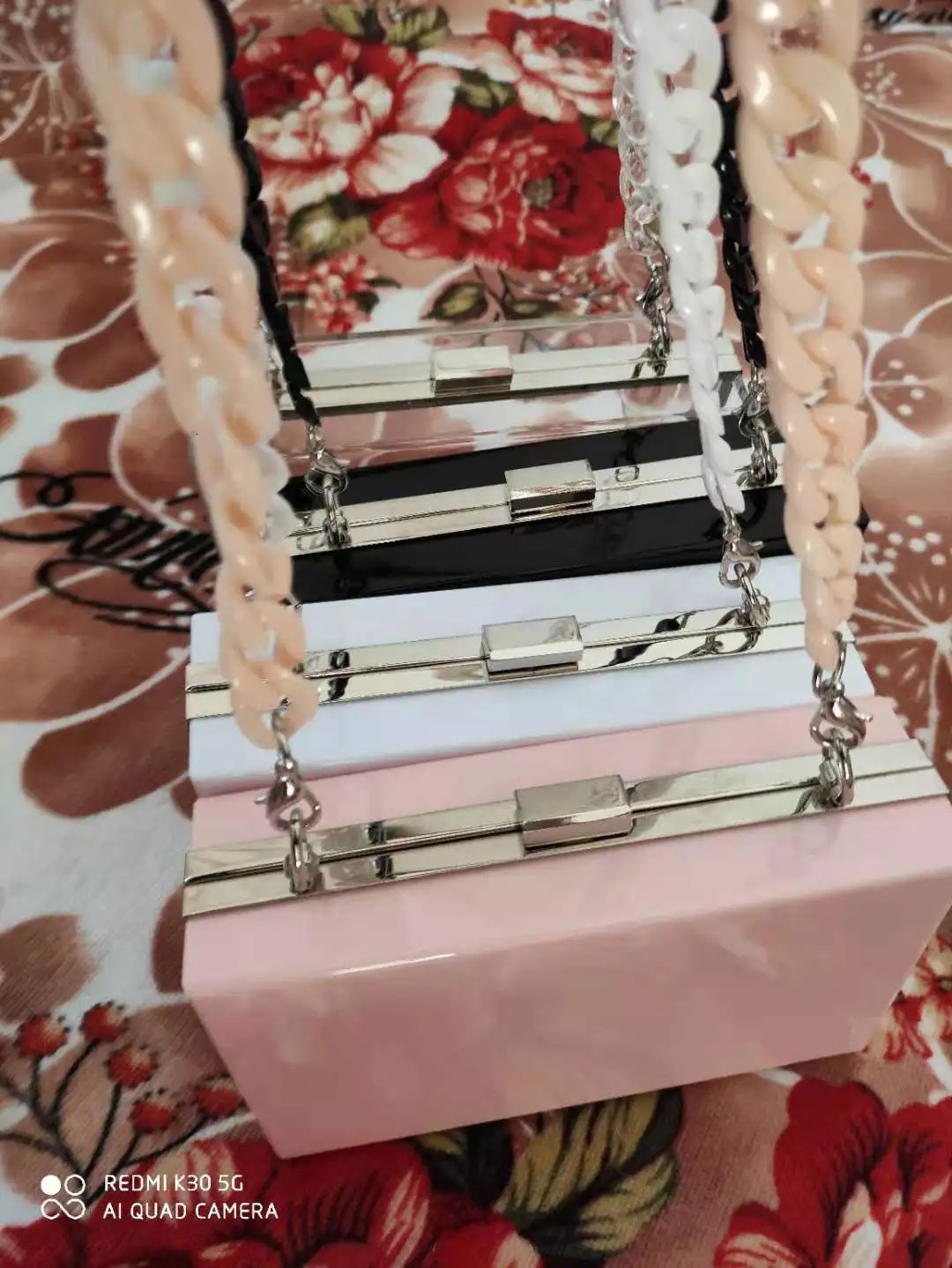 BELLA JOY Square transparent Acrylic bag for women style summer dinner bag for women cross bag 241112