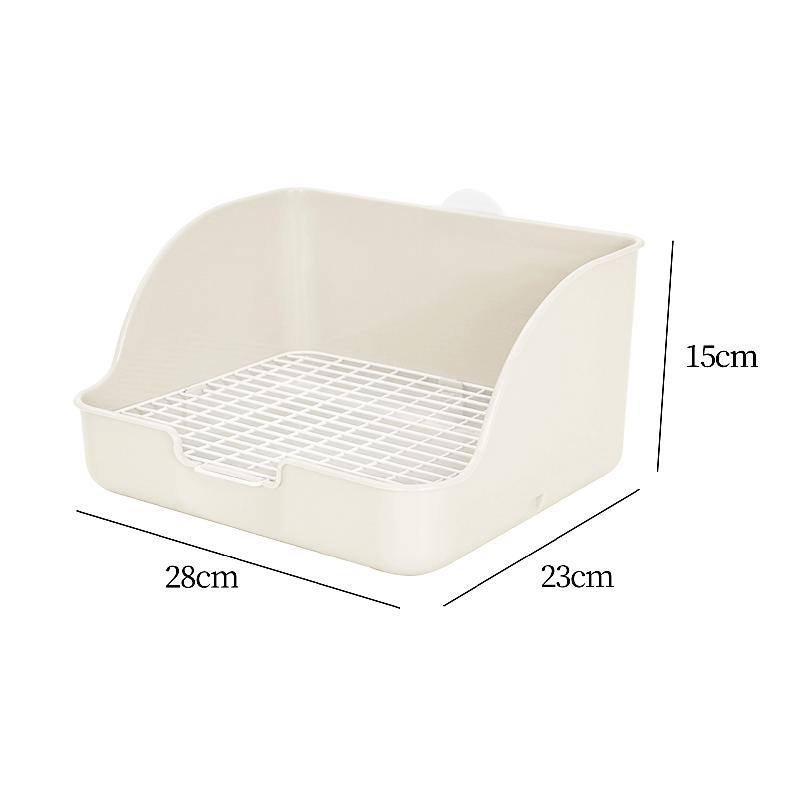 PP Plastic Rabbit Litter Box Rectangular Pet Toilet Chinchillas Bunny Potty Trainer Corner Small Animal Litter Pee Pan