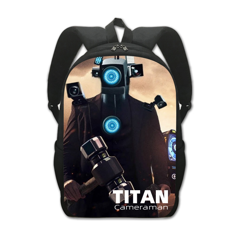 skibidi toilet Mochila Titan Cameraman Backpacks Bookbag Students School Bags Anime kid Rucksack Laptop Rucksack Shoulder Bag 2ff25