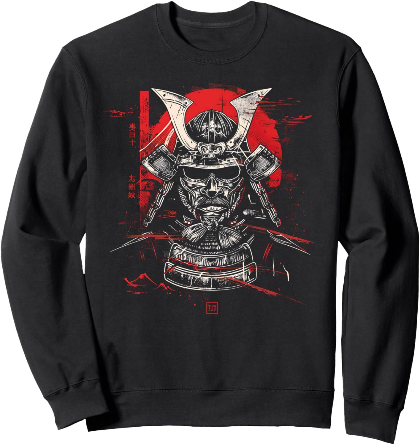 Long Sleeve Shirts for Men sweatshirt Samurai Japan Warrior Mask Japanese Art Gift Idea Sweatshirt T shirt Tee Streetwear Casual tops clothes