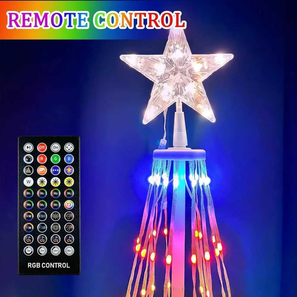 6Ft 265 LED Christmas Cone Tree Light Bluetooth Intelligent Waterproof Music Synchronized Flashing Light APP Remote ControlLX241112