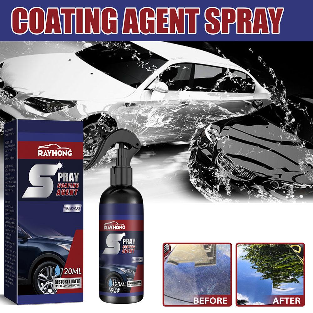 120ml 3 In 1 Car Repair Ceramic Coating Wax Nano-coating Hydrophobic Paint Polish Quick Spray Automotive Cleane S0V1