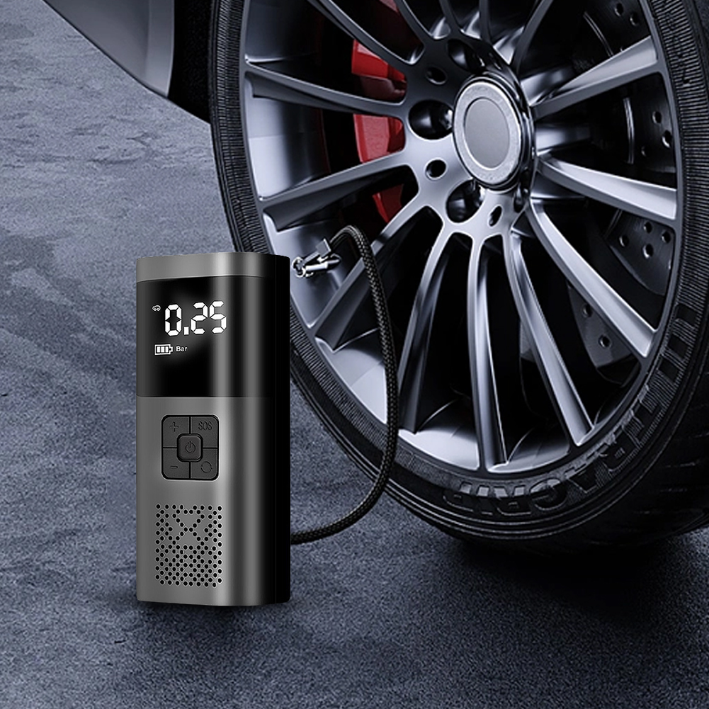Air Ddmysmile Compressor Car Mini 120W Portable Tire Iator LED Display Electrical Air Pump Digital Iatable ddmysmile Pump For Car Bicycle Boat Smile