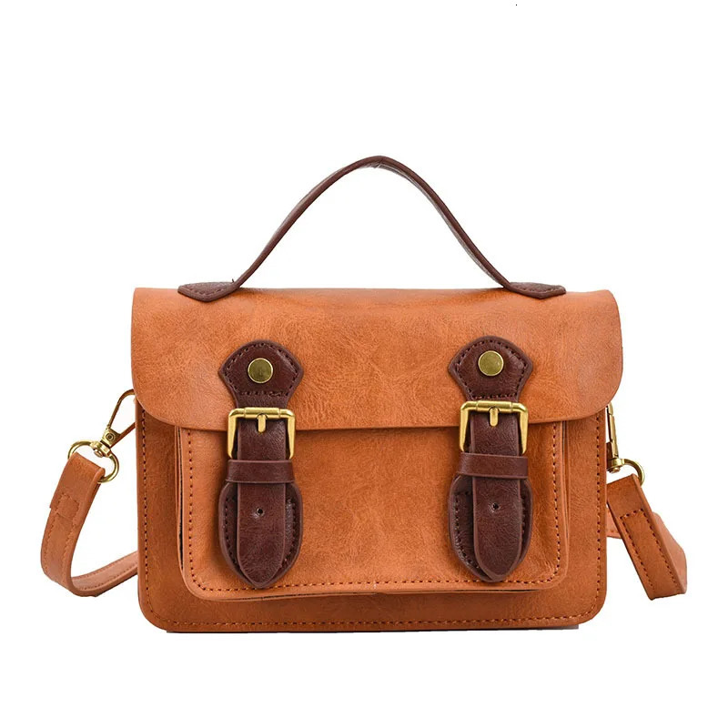 Small Square Shoulder Bag Pu Leather Man Messenger Vintage Casual Male Crossbody Phone Purse ner Handbag 241111