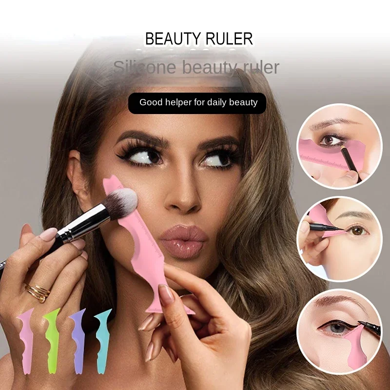 1PC Resusable 2025 Silicone Eyeliner Ruler Multi-Functional new Eye Makeup Auxiliary Eyeliner Tools