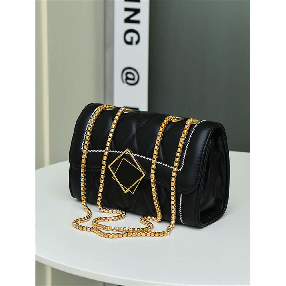 Black dia women 2024 summer new fashion chain shoulder bag temperament crossbody handbag